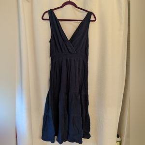 Navy cotton beachlunchlounge dress Medium